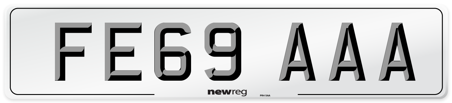 FE69 AAA Number Plate from New Reg